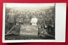 Militär Foto AK 1. WK 1917 Gruppenbild Sanitäterschule Feldlazarett 21. ( 87031