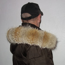 Coyote Pelz Kapuzen Kragen