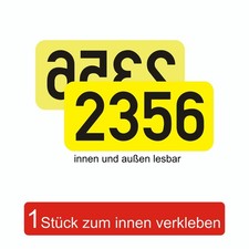 Ordnungsnummer Taxi Aufkleber