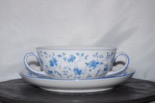 Suppentasse 2tlg. mit Untertasse 1382 Blaublüte Arzberg