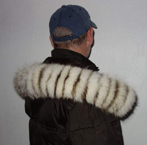 Blaufuchs pelz kapuze kragen - pelz,