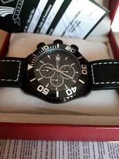  Cavadini Uhr, Chronograph "Seawolf",CV 1250, 45mm,3ATM, Ovp, Sapphire Glas 
