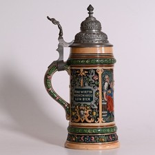 Alter antiker Bierkrug Merkelbach Wick 0,5L Nr 1130 C Maßkrug German beerstein