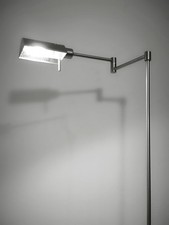 Relux Milano Stehlampe Edelstahl 100W Dimmer Gelenkarm schwenkbar