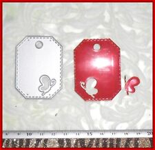 Stanzschablonen Anhänger Mit Schmetterling ca. 5,3  x 4 cm  Cutting Dies