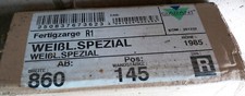 neue Fertigzarge Türzarge Weißlack spez. Garant 860 x 1985 mm; 145 mm Wandstärke