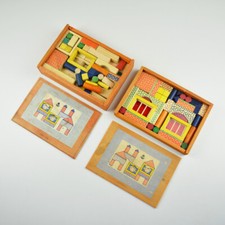 VERO Baukästen - Bausteine - DDR Holzspielzeug - Vintage - Bauklötze - Holz