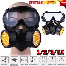 5X Schutzmaske Gasmaske