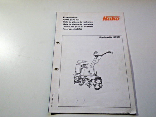 Ersatzteilliste hako - ersatzteilliste,