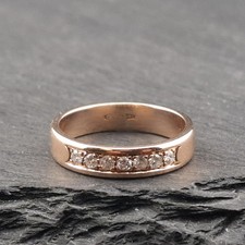 Rotgold 750er Damenring mit