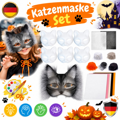 Stück katzenmaske bastelset - 6,