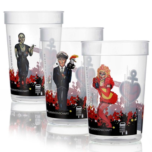 Astra bier glas becher - 3x,