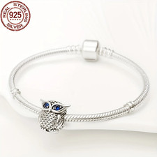Charms  - Eule -  silber 925 - passend für  Pandora u. andere