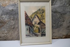 Aquarell teils Kohlezeichnung