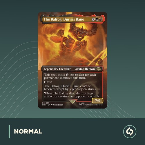 Mtg the balrog - mtg, balrog,
