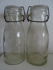 2 Einmachflaschen/Milchflaschen um 1920
