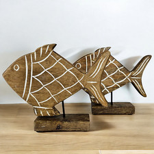 Dekofigur Fisch 2er Set Figur