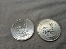 2 x  Krügerrand  silber   2 Unzen  2018