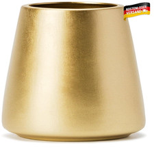 Keramik Vase 15cm hellgold