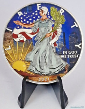Silver Coin: 2021 American Eagle $1 in Color - 1oz Fine Silver 0,999.