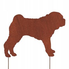 Schnauzer Hund Figur Corten
