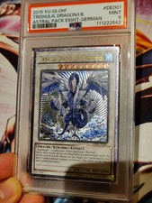 YuGiOh PSA 9 Trishula, Drache Der Eisbarriere, Ultimate Ap08 Booster Weihnachten