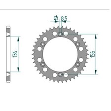 Alu Kettenrad für Husqvarna
