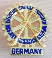 Anstecknadel Abzeichen Badge Rotary International Fellowship Golf Germany