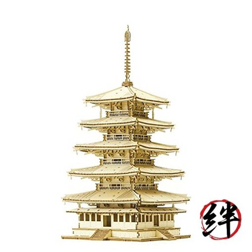 Fünfstöckige pagode ein holz - ein,