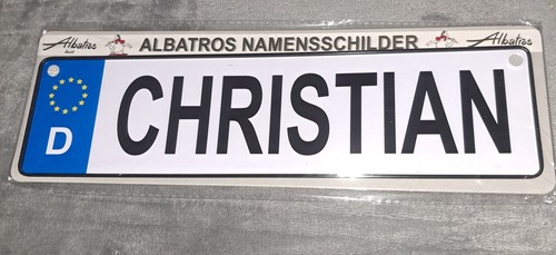 Namensschild christian - namensschild,