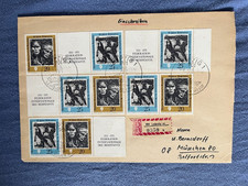 DDR Einschreiben Widerstandskämpfer 1971 ZD Kombinationen - Mi 36€++