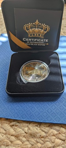 Silbermünze gold black - oz,