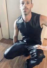 Mr B Leder Weste Leather