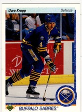1991-92 Upper Deck Hockey Uwe Krupp No. 187 Buffalo Sabres