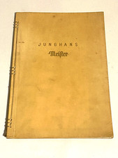 1938-1939 Junghans Meister Katalog Uhren Tischuhren Wanduhren Wecker Groß Klein
