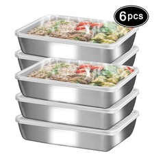 Edelstahl Frischhaltedosen 6st