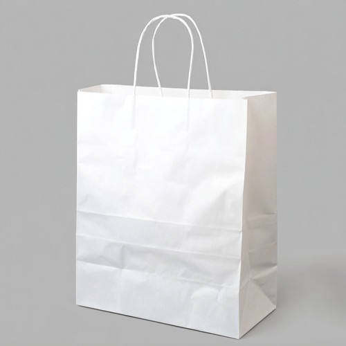 Papiertragetasche weiß - 32, +
