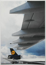 AK Flugzeug DC - 10 Lufthansa und Flügel .