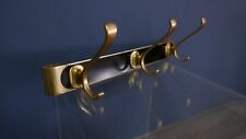 Vintage Haken Garderobe Garderobenleiste Messing 50er/60er Design H.Baller TOP!