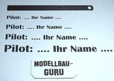 Dekor Aufkleber Wunschtext