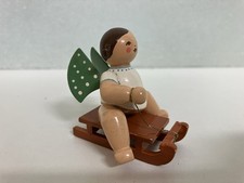 Original Wendt & Kühn Engel Auf Schlitten Rarität Baumanhänger