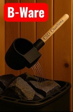 B-Ware, Saunakelle Regenfall by CSD, Aufgusskelle, Regeneffekt, Buchenholzgriff