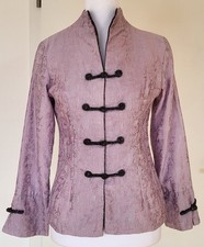 Damen Chinesischer Jacke Weste Hochkragen Elegant Party