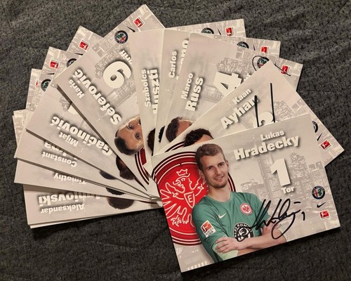 Autogrammkarten eintracht - -,