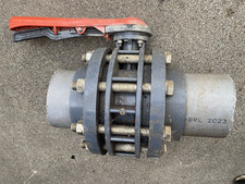 160 mm 6" DN 150 VDL PVC-U Absperrklappe mit Flansch Absperrhahn  Schieber