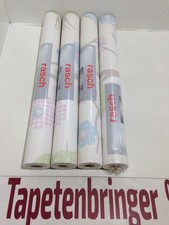 Papiertapete rasch 4x 135206 (4Rollen) Kindertapete Blüten Bunt Restposten