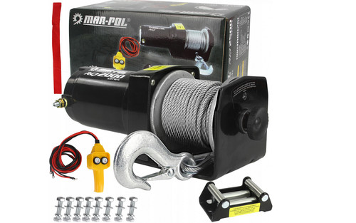 12v seilwinde 2000lbs - atv, quad