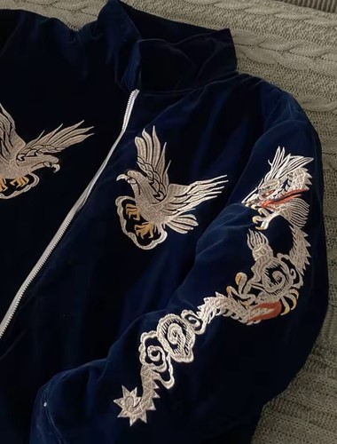 Japanische sukajan jacke - sukajan, samt