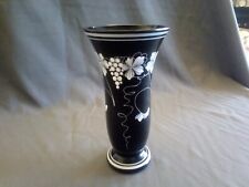  Schwarzglas Vase 