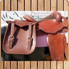 Sattelpacktasche, Leder